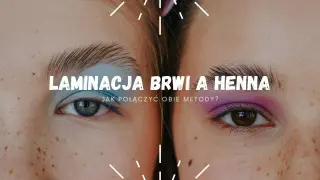 Dwie twarze z kolorowymi cieniami do powiek. Na pierwszym planie stylizacja brwi, która idealnie komponuje się z makijażem.