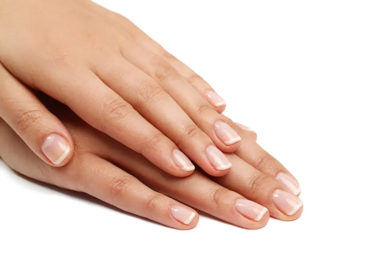 Dłonie z idealnym french manicure. Dowiedz się, jak zrobić french w domu, by mieć tak piękne paznokcie.