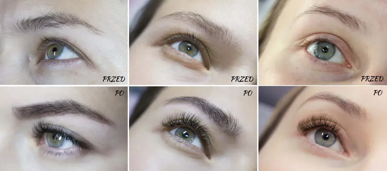 Przed i po: metamorfoza spojrzenia dzięki stylizacji rzęs. Efekt wow gwarantowany!